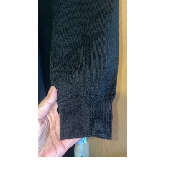 NWT GORGEOUS MOTIF MIDI BLACK DRESS WITH WHITE ACCENTS AND BELT! - Picture 10 of 11